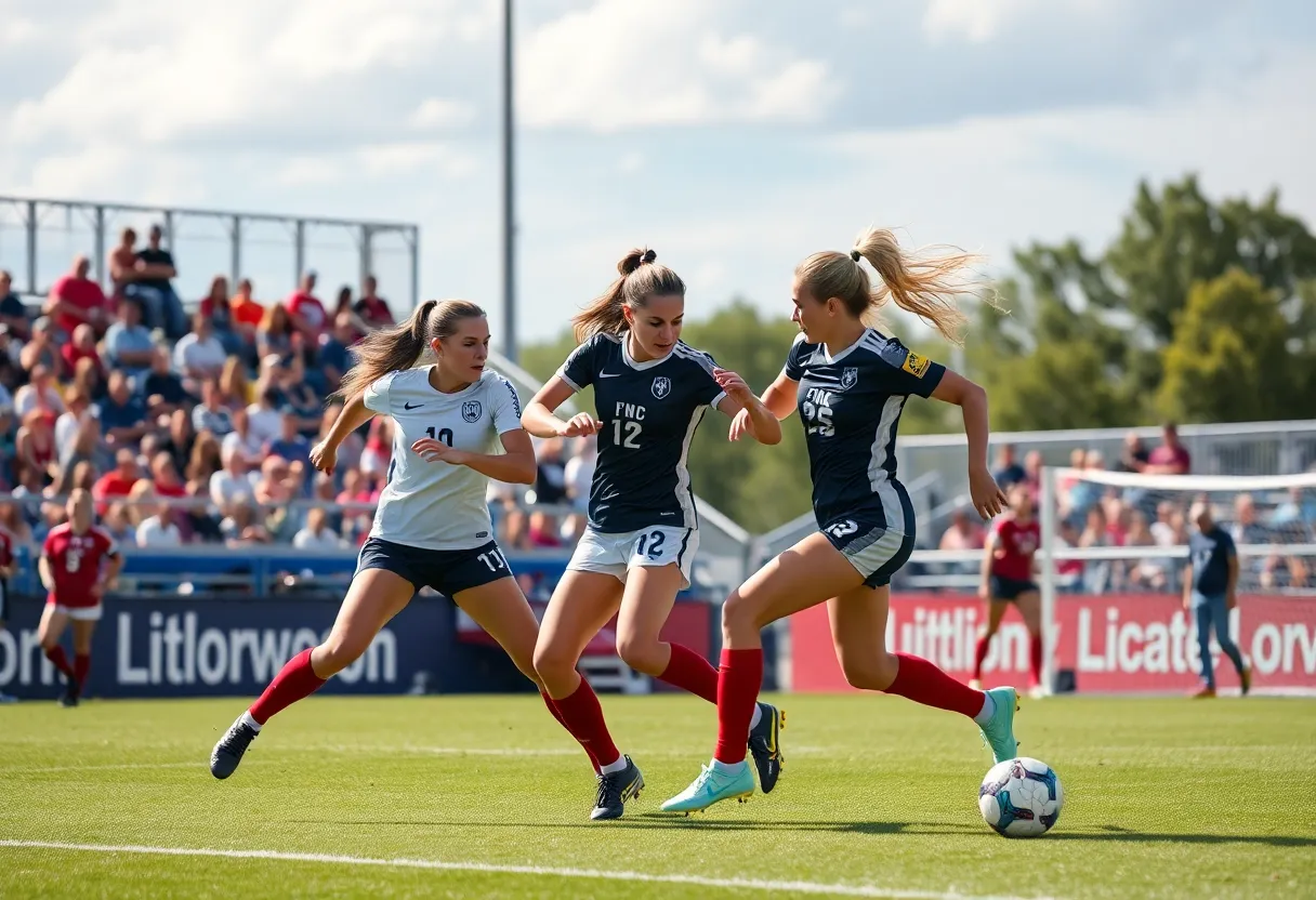 Women's soccer match between UNC Asheville and Jacksonville State
