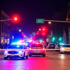 Police responding to a shooting incident in downtown Asheville