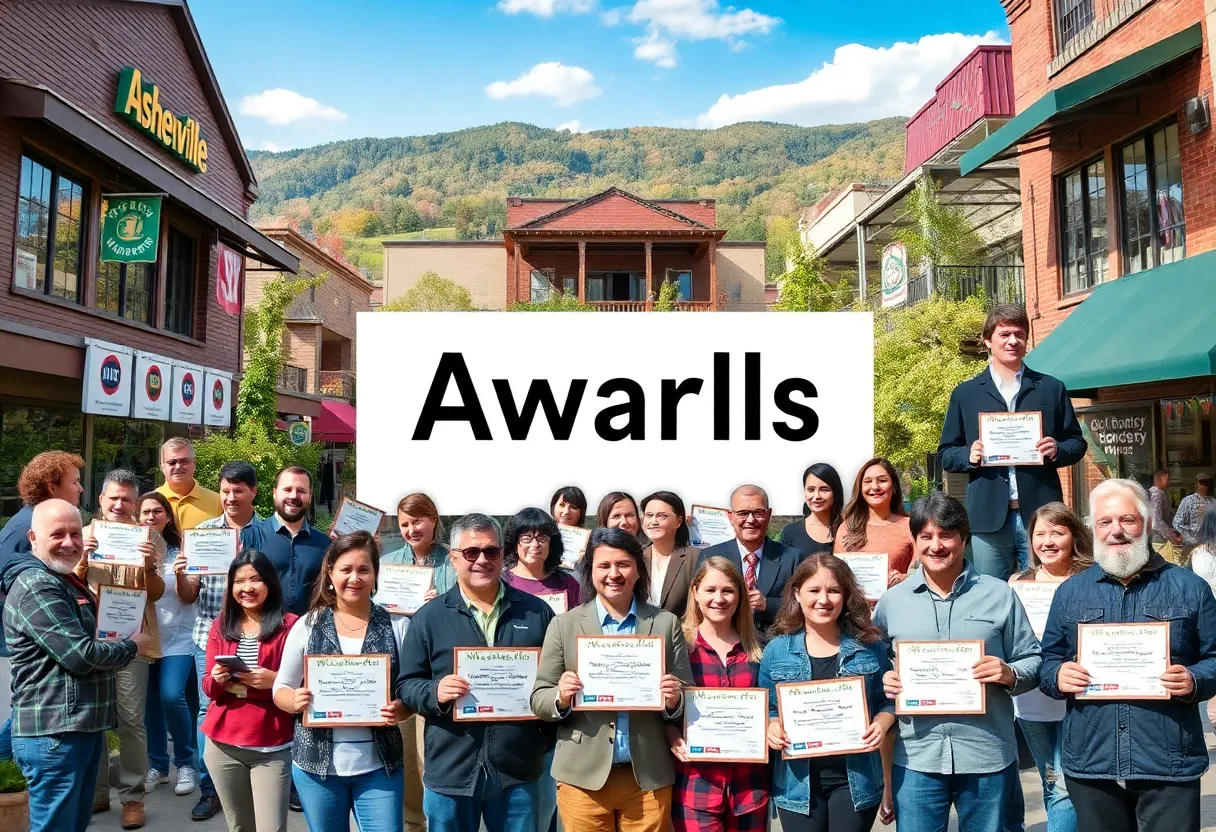 Montage of the Best of Asheville Award winners celebrating community achievements.