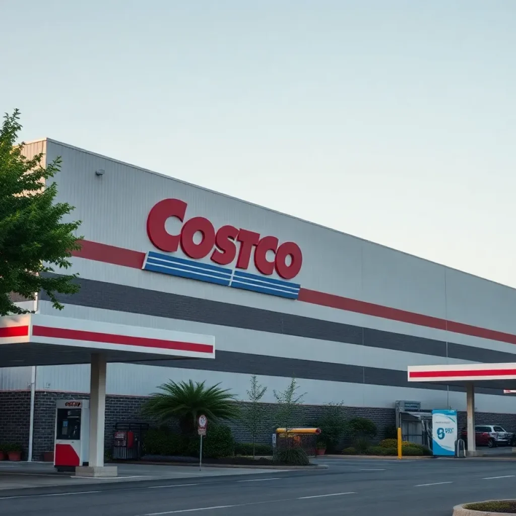 Proposed Costco warehouse in Asheville near Enka Clock Tower