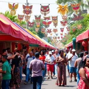 Goombay Festival in Asheville featuring vibrant cultural displays and community participation.