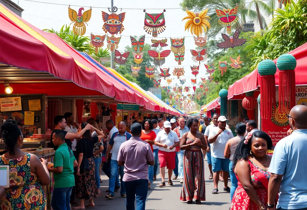 Goombay Festival in Asheville featuring vibrant cultural displays and community participation.