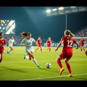 UNC Asheville vs Furman women's soccer match action shot