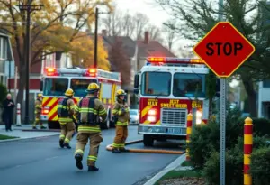 Firefighters responding to a gas leak in Asheville neighborhood