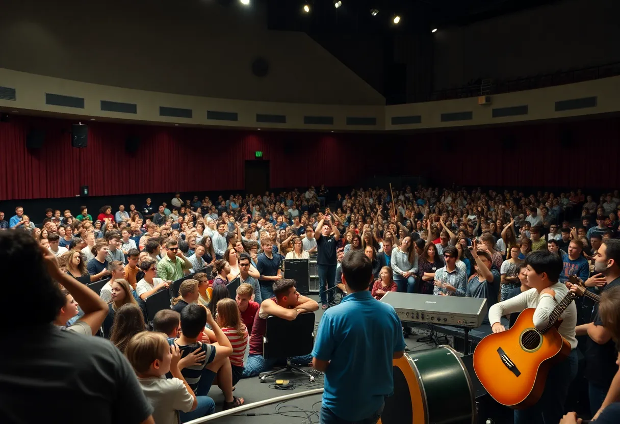 Asheville High School auditorium set for Marine Band concert, now canceled
