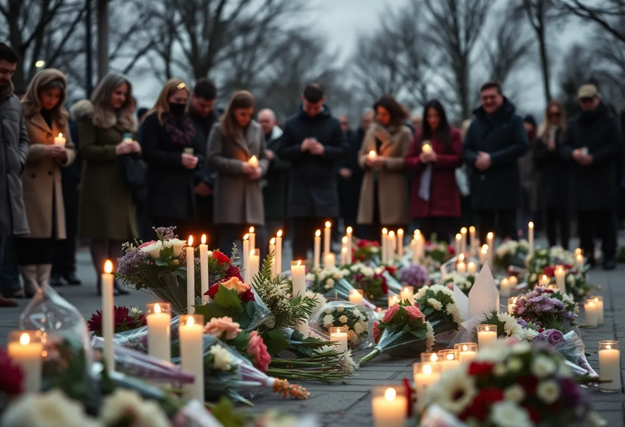 Candlelight memorial for Charlie Kirk