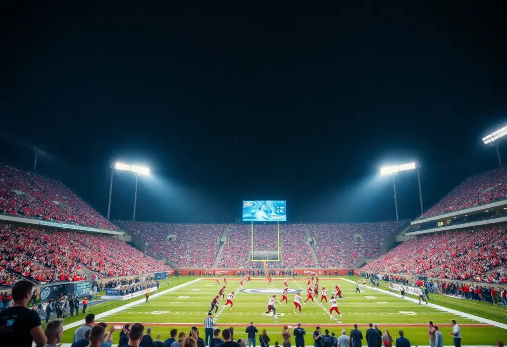 High school football players competing in North Carolina