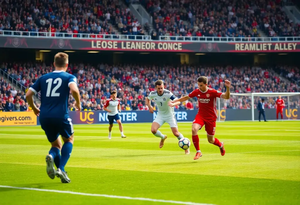 Players from UNC Asheville men's soccer team during the match against Longwood