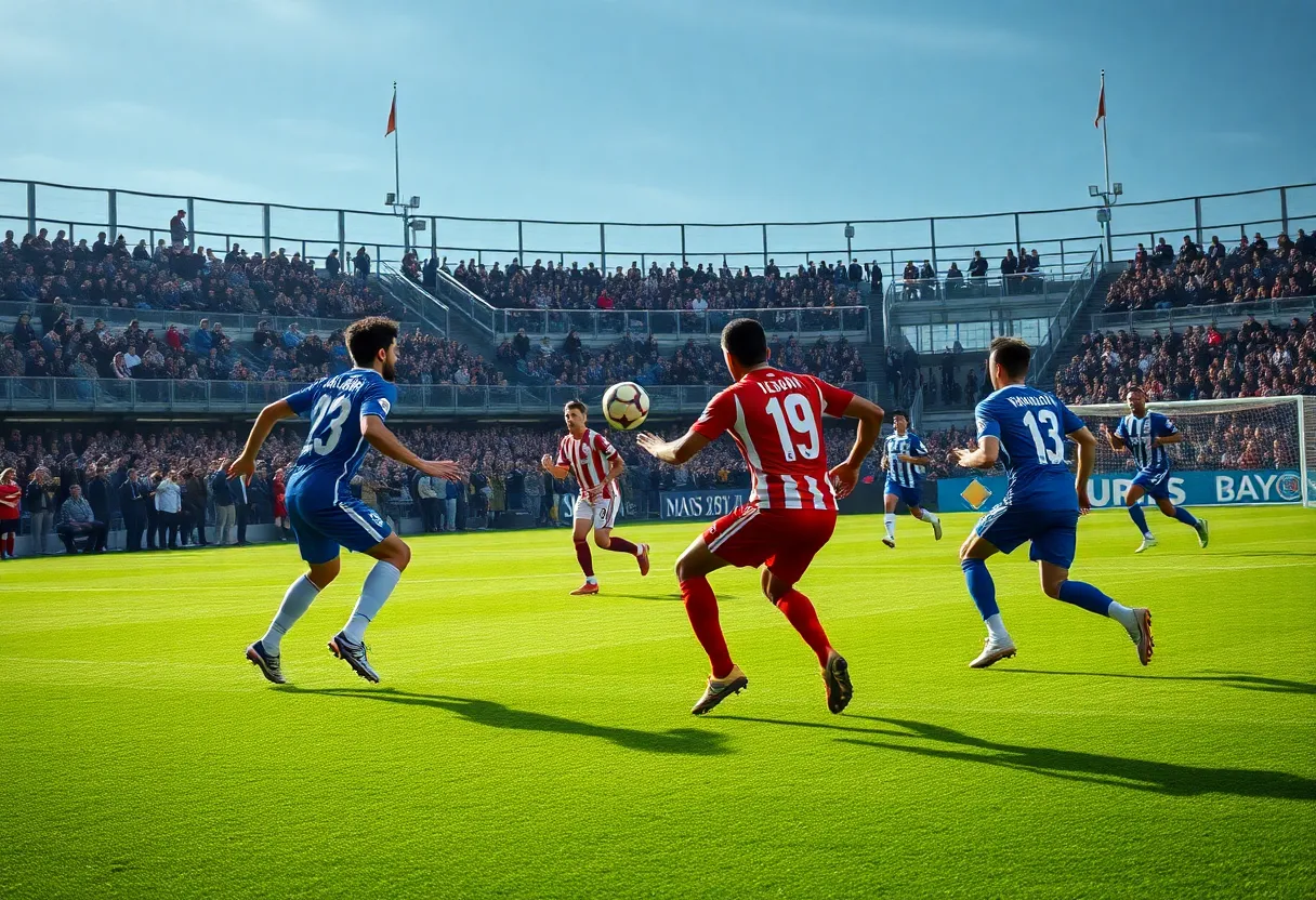 Soccer match between UNC Asheville Women's Soccer and Longwood with players in action.