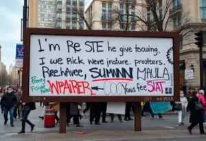 Billboard honoring Charlie Kirk vandalized with graffiti