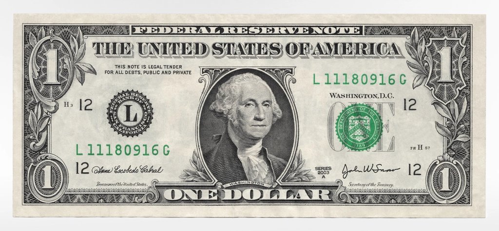U.S. one-dollar bill